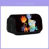 Elemental Student Pencil Case Double Layer Cartoon Storage Bag For School Supplies