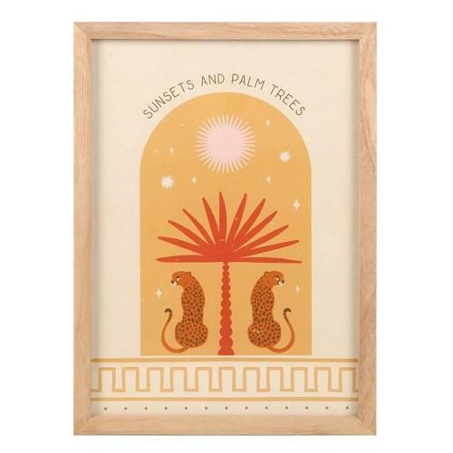 Something Different Leopard Palm Framed Poster