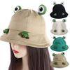 Sun Protection Sun Cap Breathable Cute Sun Visor Hat Fashion Frog Fisherman Hat  Outdoor Activities