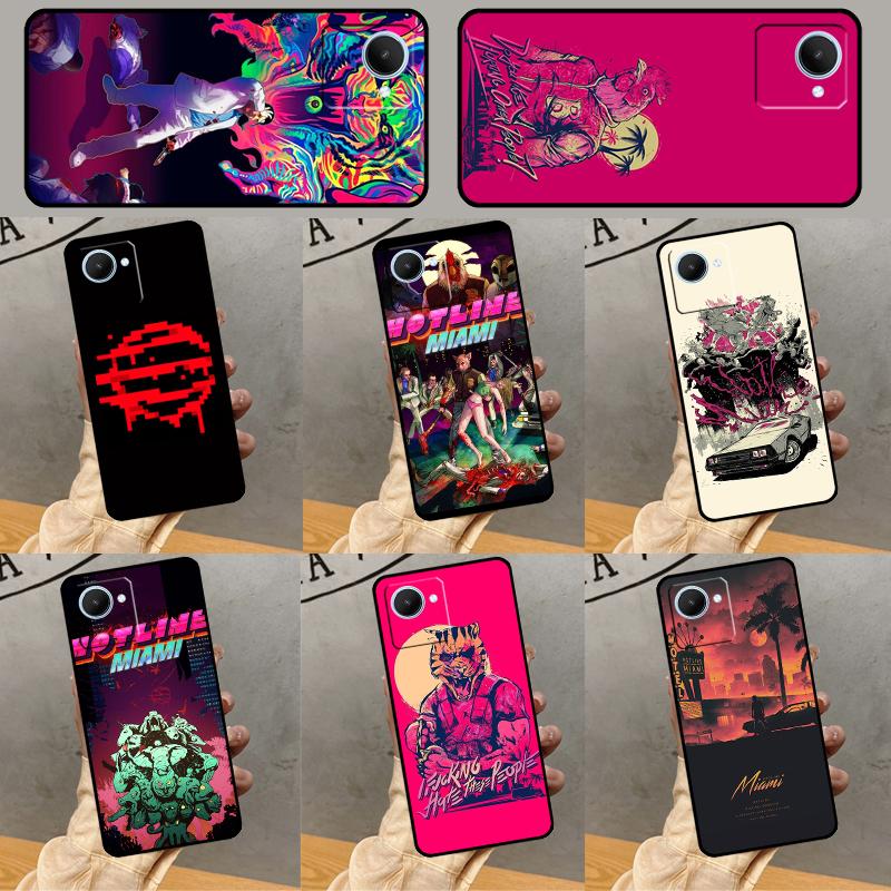 Game Hotline Miami Case For Realme 14 12 10 11 13 Pro Plus GT 6 6T 5 GT7 Pro C61 C55 C51 C21Y C25S C67 C75 C53