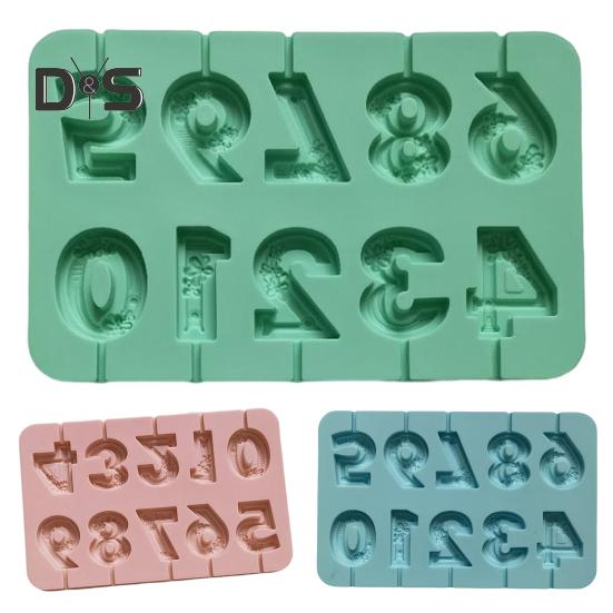 Flexibel chokladform för mångsidigt användbar numerisk klubba för konditorivaror