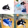 Cute Shark Blue Whale Orcinus Orca Plush Doll Pendant Wallet For Kids Gift And Accessories