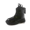 New Children Leather Boots Spring Autumn Girls Ankle Boots Thick Bottom Non-slip Kids Causal Fashion Boots Round-toe Versatile