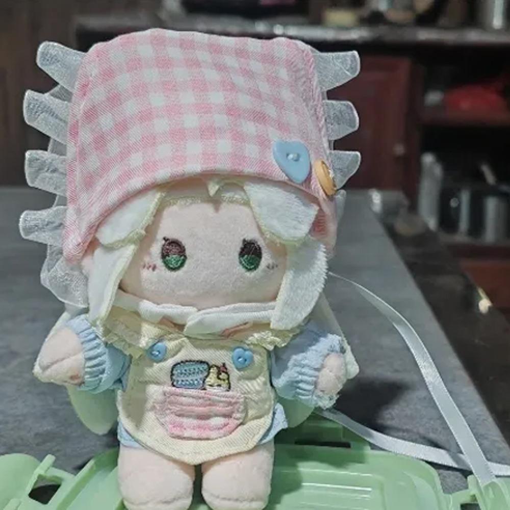 Kitchen 10cm Cotton Doll Clothes Apron Headscarf Doll Clothes Outfit Cartoon Suit Doll Dress Up Set Doll Accessories