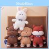 Cute Bear Puppy Rabbit Fox Plush Toy Cartoon Girl Sleep Companion Gift Holiday