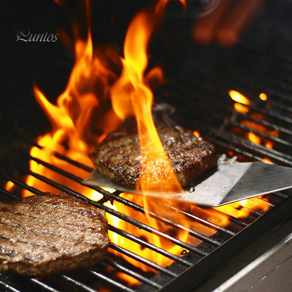 Puntos Küche Edelstahl Steak gebraten Schaufel undichte Spachtel Pizza Peel Spaten Werkzeug