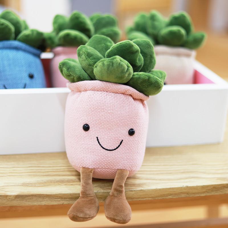 New Plant Doll Simulation Tulip Succulent Potted Plant Home Living Room Decoration Plush Toy
