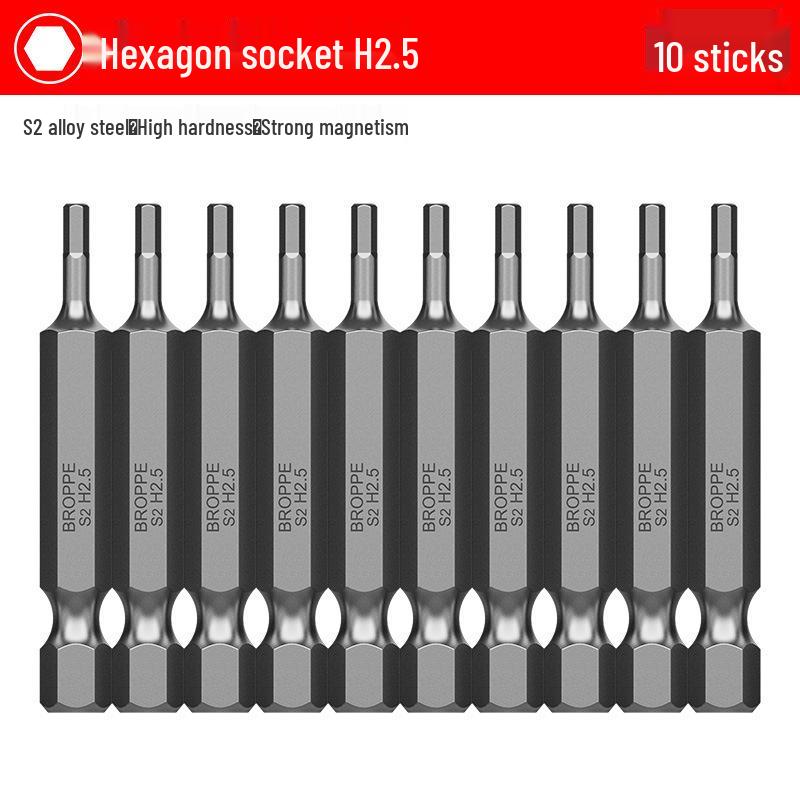 BROPPE Electric Magnetic Phillips Torx Hex S2 Drill Screwdriver Bit