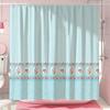 Cute Pink Bow Shower Curtain Simple European Lace Stripe Minimalist Modern Polyester Shower Curtains Bathroom Decor with Hooks