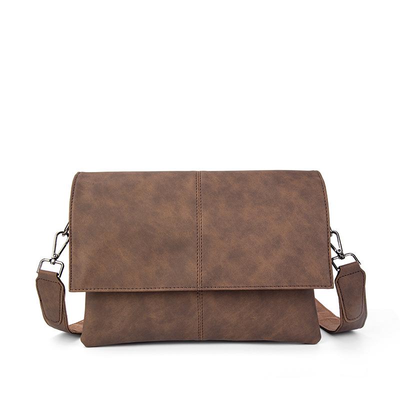 Men's Trendy Single Shoulder Bag: Ultra-Thin, Large Capacity, Fashionable Crossbody for Casual Use