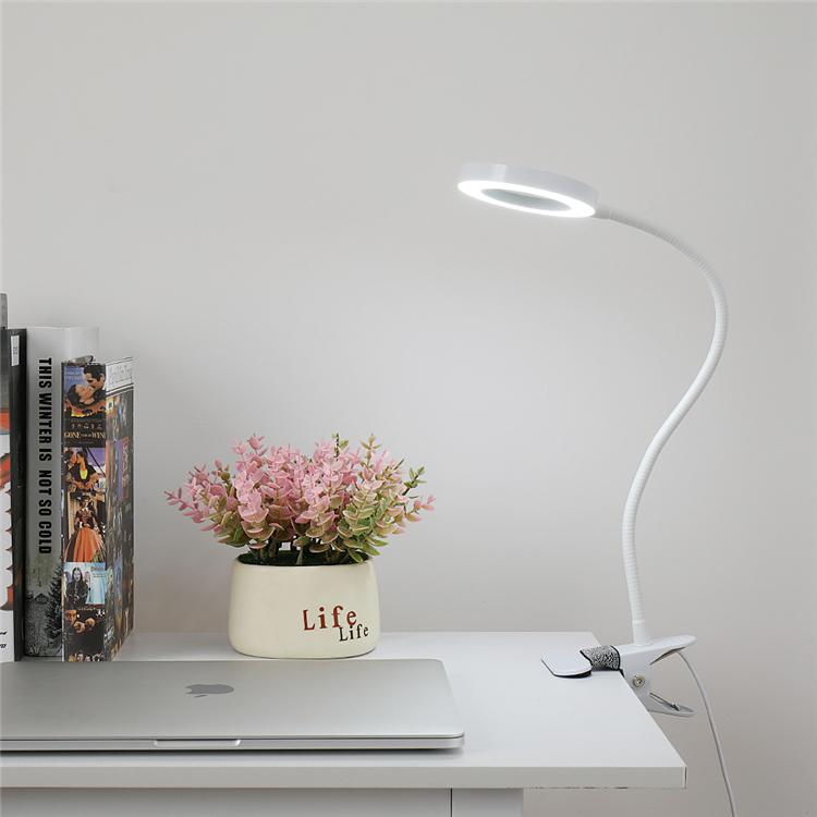 Factory Direct Portable Mini Usb Led Light Desk Lamp Book Reading Flexible Arm Led Desk Lamp With Led and Magnifi