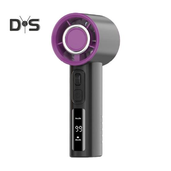 

Ручной охлаждающий вентилятор с 100-скоростным регулируемым ЖК-дисплеем, USB-зарядкой, летний портативный дорожный карманный мини-персональный вентилятор чёрный