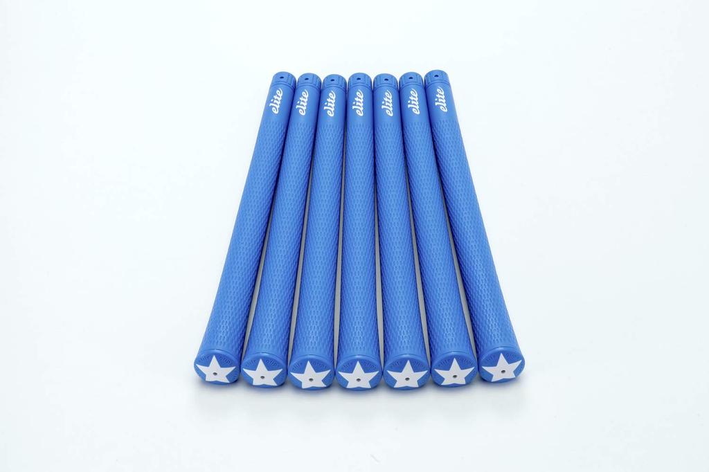 Elitegrips Golfgriffe S48 STAR Marine Ohne Rückenlinie 7er-Set, Blau,