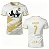 90-minute Series Summer 3D Printed Children's Clothing Football Jersey T-shirt Quick-drying Comfortable Suitable for Daily Wear