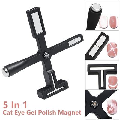 Bacchetta Magnetica Forte 5 in 1 e 6 in 1, Gel Occhio di Gatto Magnetico, Strumento per Unghie Bacchetta Magnetica Gel UV, Design per Unghie