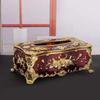 Luxury Tissue Box European Style  Napkin Holder Napkin Case Rose Patterned Paper Rack Table Accessories Home Car Case Holder