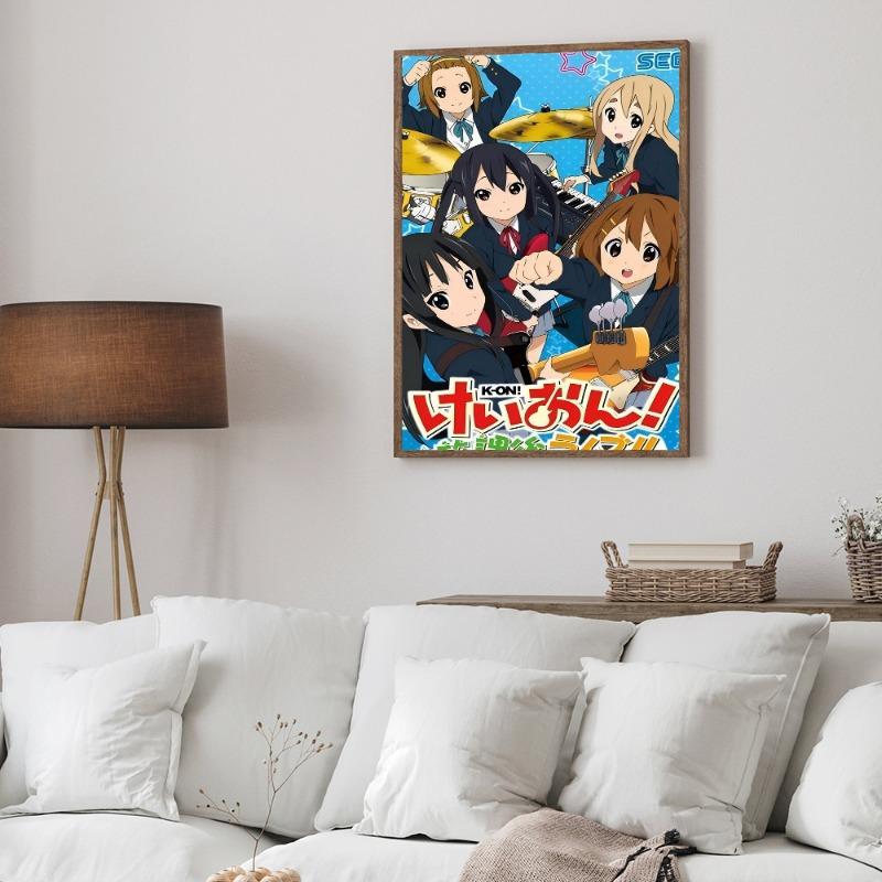 K-On! Classic Anime Poster Waterproof Paper Sticker Coffee House Bar Room Wall Decor