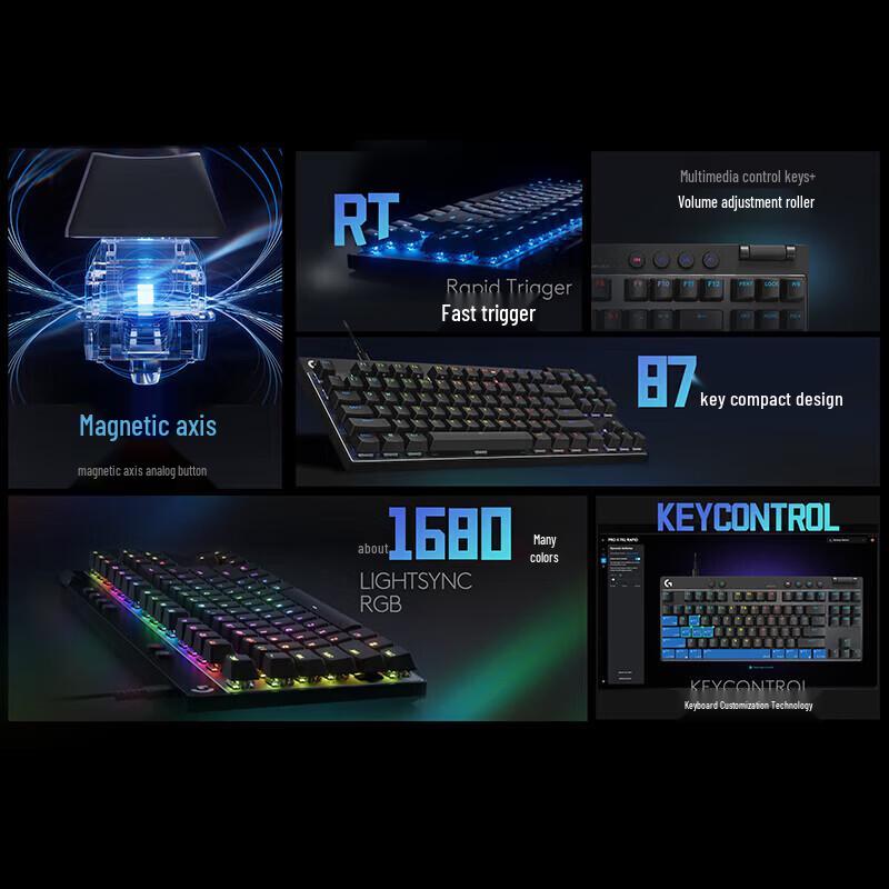 

Logitech G PRO X TKL RAPID Magnetic Gaming Keyboard