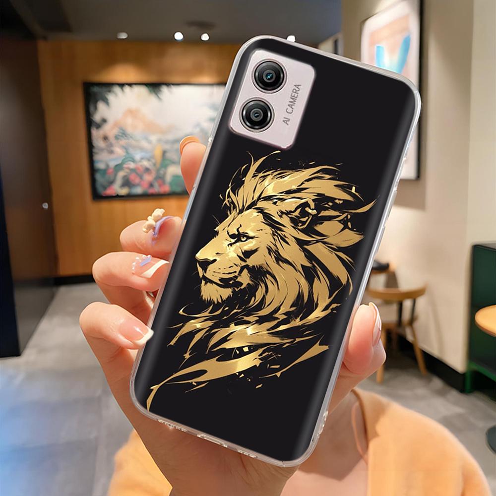 Etui Do Motorola Moto E13 Miękki Przezroczysty TPU Silikonowy Uroczy Kreskówkowy Panda Tylna Pokrywa Do Moto E13 motoE13 Futerały Etui Odporne Na Wstrząsy