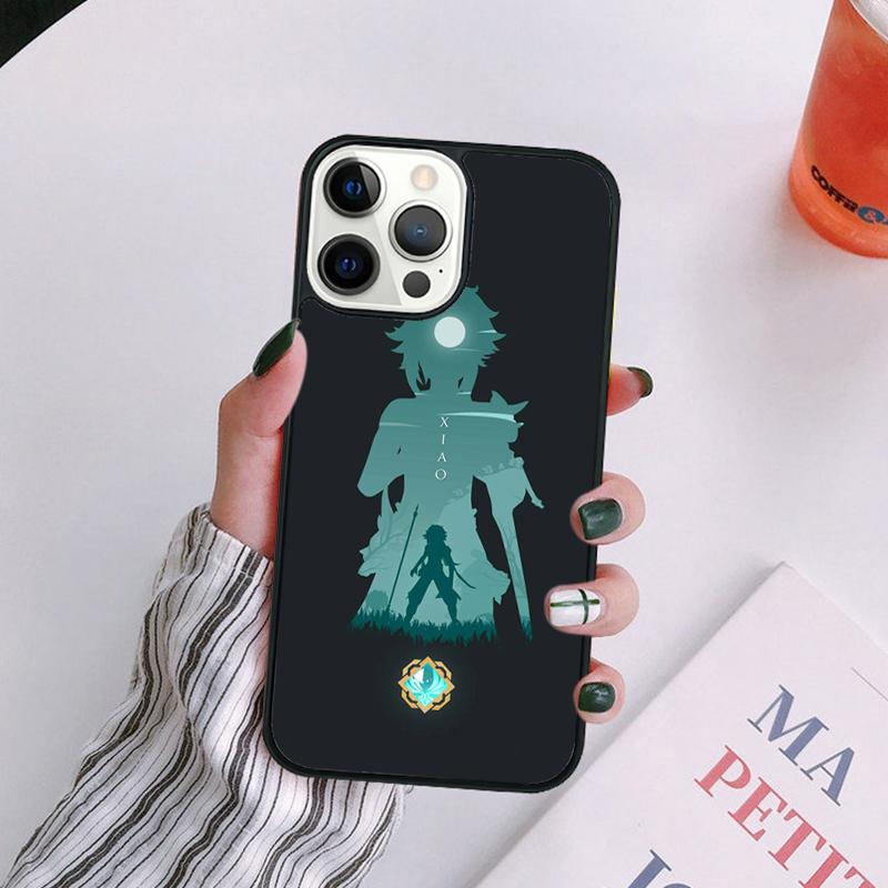 Cool Genshin Impact Xiao Phone Case For iPhone 17 Air 14 13 12 16Pro Max 15 Plus Max Cover Shell Coque