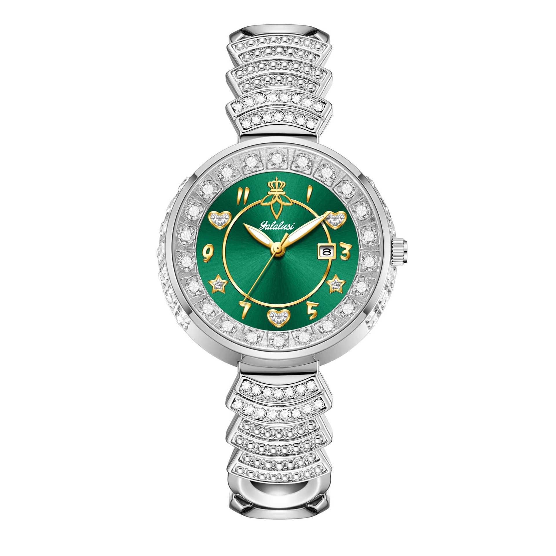 

Fashion Rhinestone Women Bracelet Bangle Watches Elegant Round Dial Ladies Quartz Wristwatch Reloj Mujer