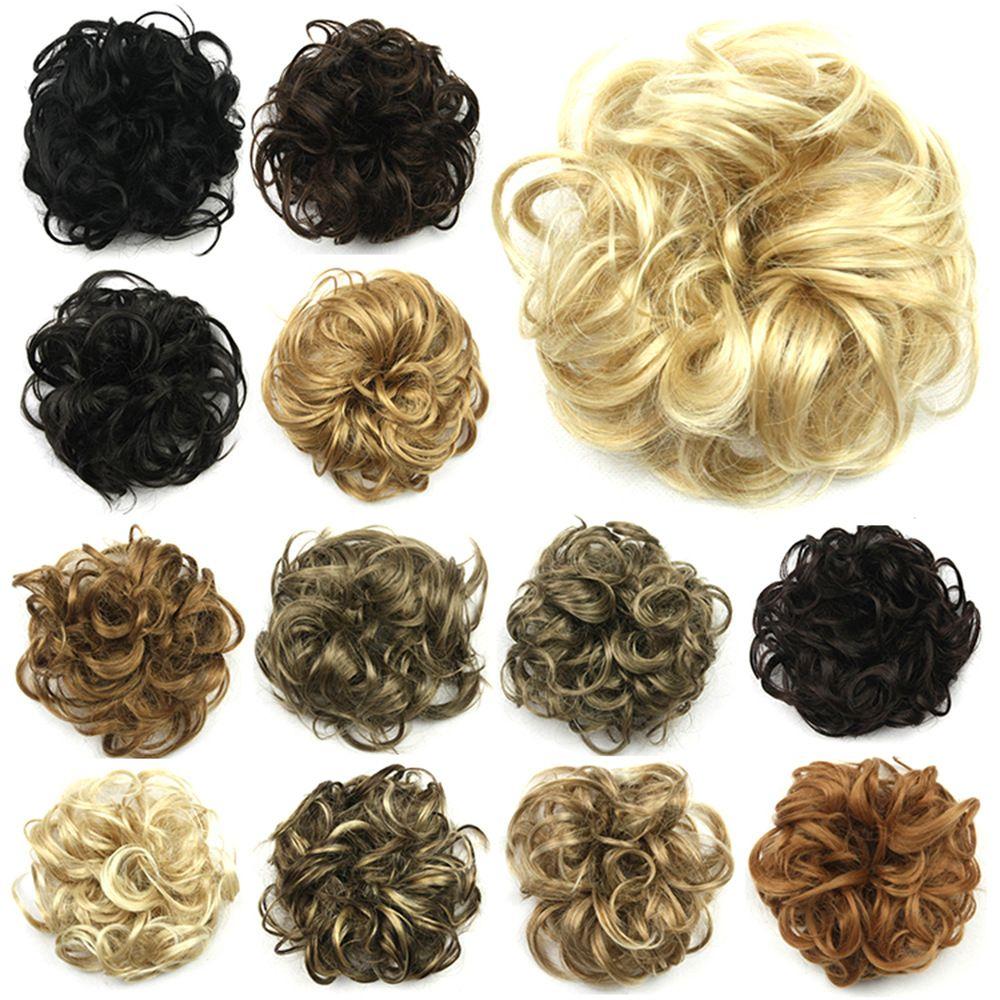Hairdressing Hairband Hair Pieces Hair Bun Curly Scrunchie Hair Extension Curly Messy Chignon