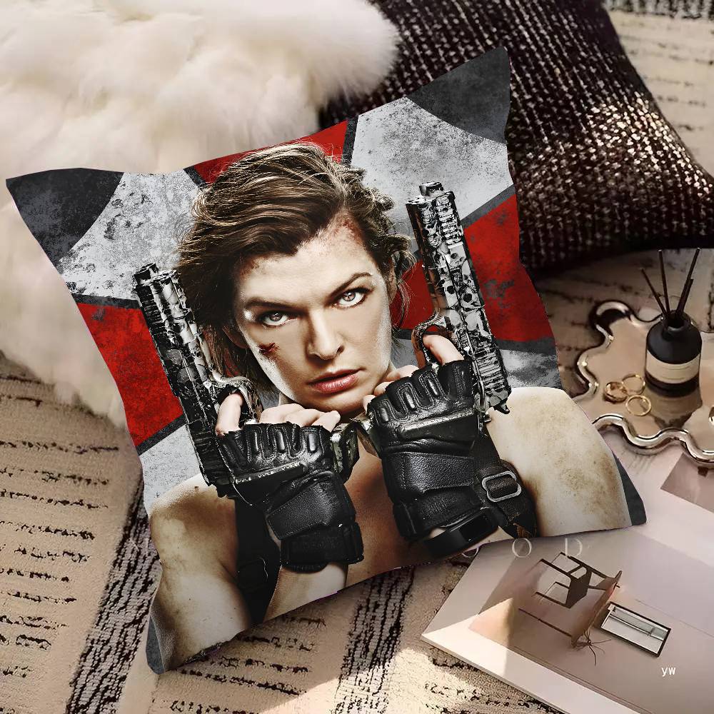 GAME E-Evils Cool R-Resident Pillow Case Square Pillow Bedroom Sofa Leisure Comfort Cushion Home Decoration
