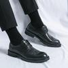 Classic Brand Men's Brogue Shoes Lace Up Massage Soles Men's Oxford Shoes Versatile Leather Business Shoes Free Delivery