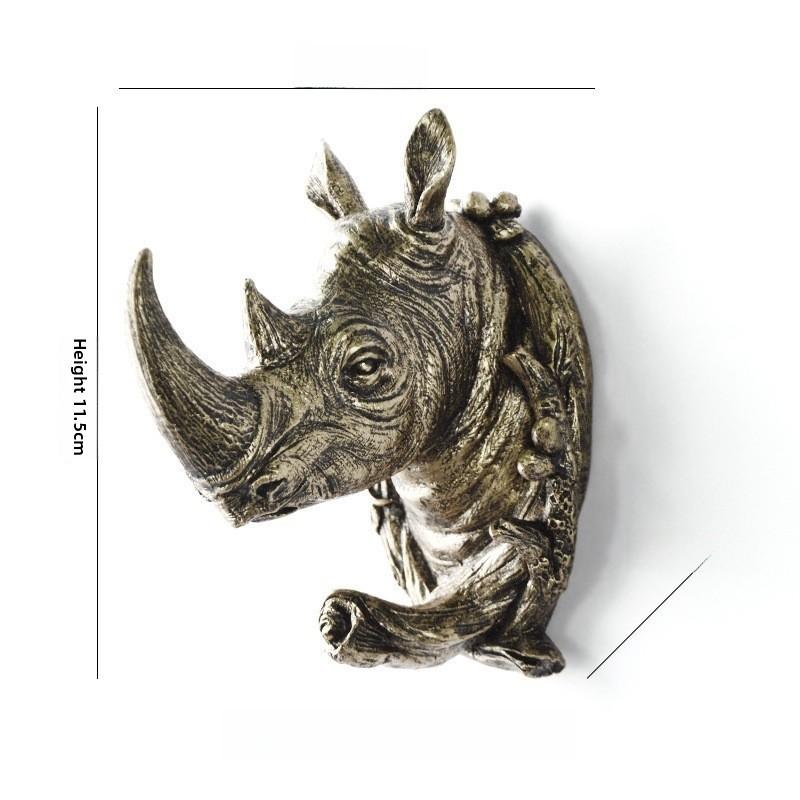 Wall Head Animal Hook Resin Decorative Hanger For Home Bedroom Office Decor