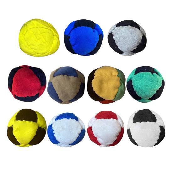 World Footbag, Handwoven Juggling Balls for Kids Adults, Soft Stress Relief Toy for Outdoor Party Game Entertainment