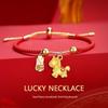 Chinese Zodiac Year of the Horse Red Rope Bracelet – Auspicious New Year Blessing, Fashionable, Retro, Adjustable
