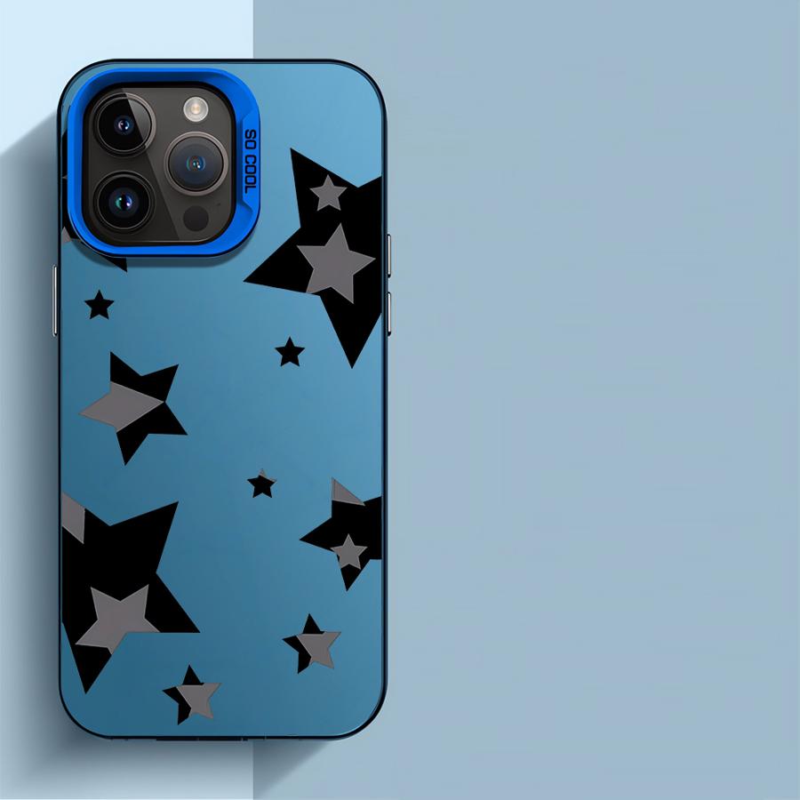 Five Pointed Star Case for OPPO A15 A17 A37 A53 A55 A57 A38 A74 A76 A78 A94 A98 Reno 7 8T 5G 7Z 10 Pro Capa Cover