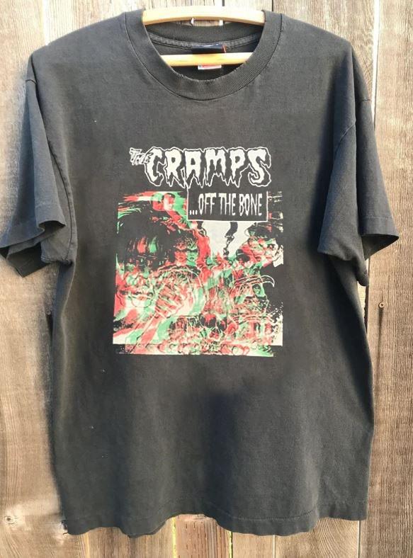 The Cramps OFF THE BONE Band Graphic Charcoal Unisex Shirt S5XL WA2554 S