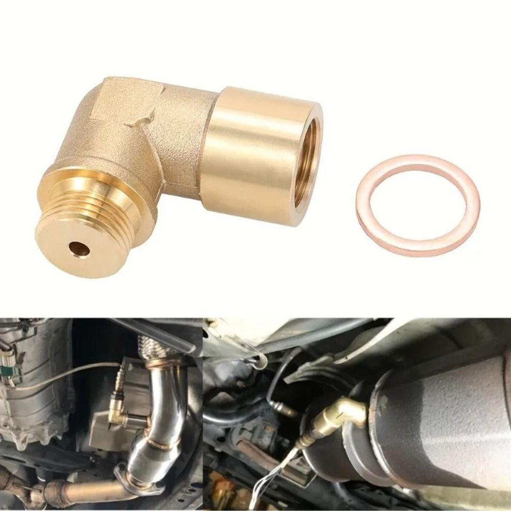 Brass Material Universal Connector M18 X 1.5 90 Degree Sensor Adapter  Engine Maintenance