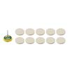50mm Wollfilz Polierscheiben 11-teiliges Set mit Dorn zum Schleifen, Polieren und Finishen von Metall- und Glasoberflächen