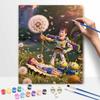 Disney Digital Oil Painting Art Kit Space Adventure Handmade Coloring Painting Home Decor