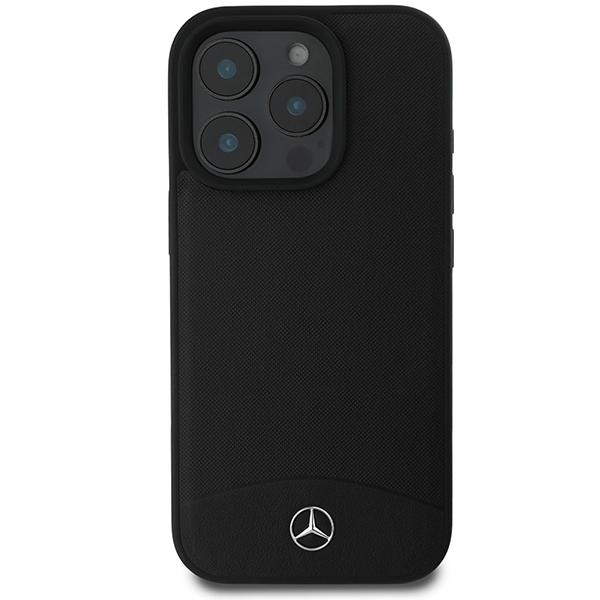 Mercedes Mehmp16X23Rbark Iphone 16 Pro Max 6.9 Czarny/Black Hardcase Teksturowana I Gładka Skóra Magsafe