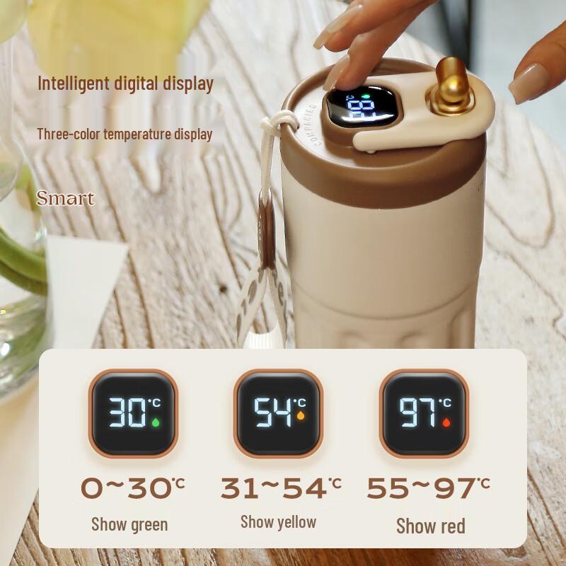 RELEA Smart Digital Display Thermos, 410ml