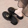 2025 new gentle wind with skirt lazy shoes spring and summer Internet celebrities small bag head half slippers women wear half tray