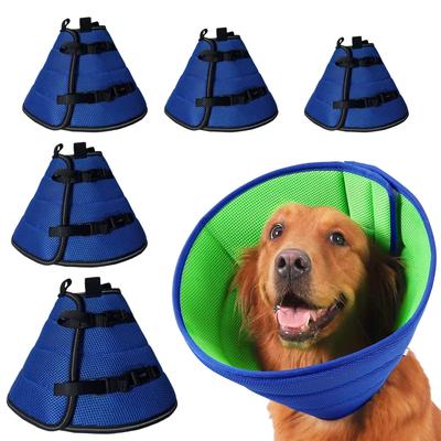 Coleira ajustável para cães, coleira elizabetana para animais de estimação, coleira antilambedura, coleira de recuperação para todas as raças, cones de proteção para o pescoço, ferida macia