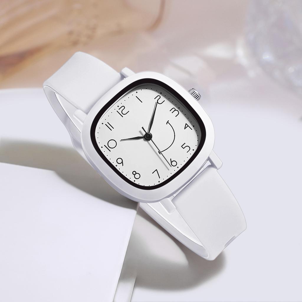 Brand Women Quartz Watches New Jelly Colored Silicone Strap Student Sports Watch Smile Dial Simple Wristwatches Dropshipping
