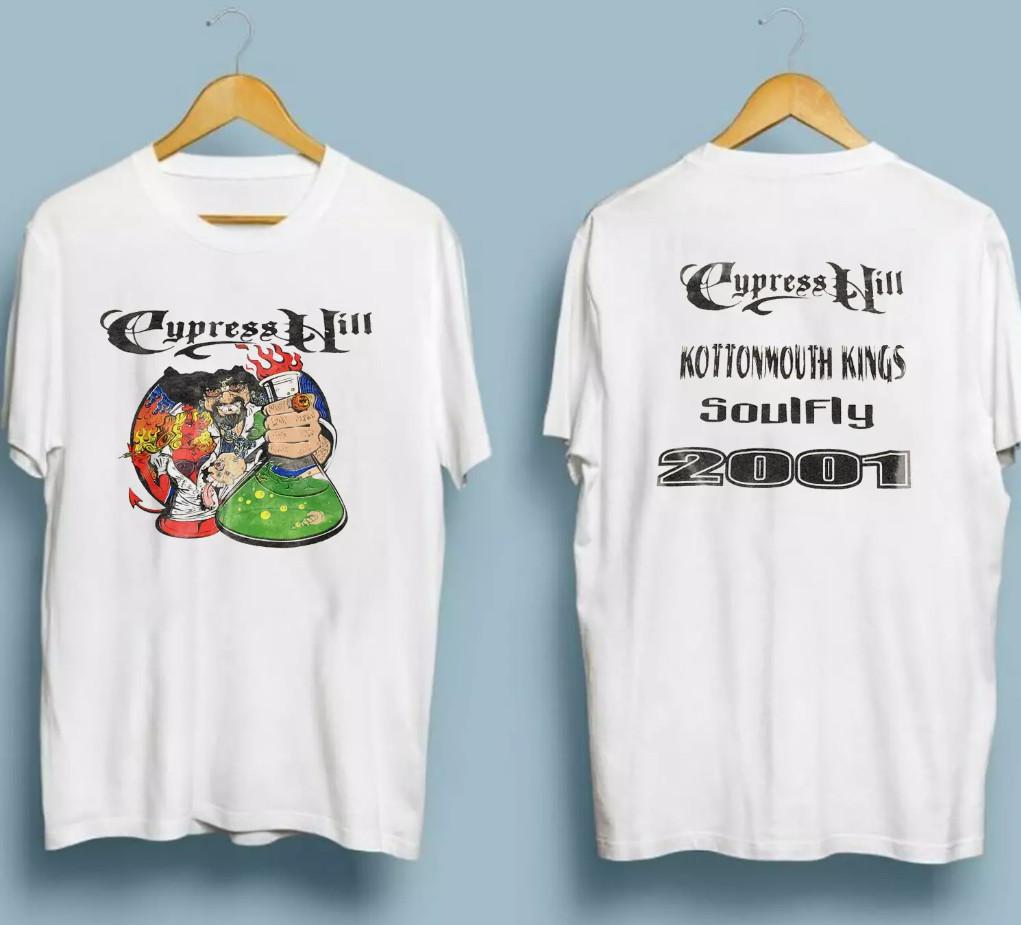 Vintage 2001 Cypress Hill Kottonmouth Kings SoulFly T-shirt size S-5XL M