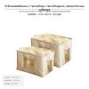 Cotton and Linen Drawstring Storage Box, Transparent Visible Fabric Storage, Home Wardrobe