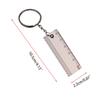 Portable Measuring EDC Tool Brass 5 Centimeters Scale Small Mini Ruler with for Key Ring Gift Fathers Day Birthday