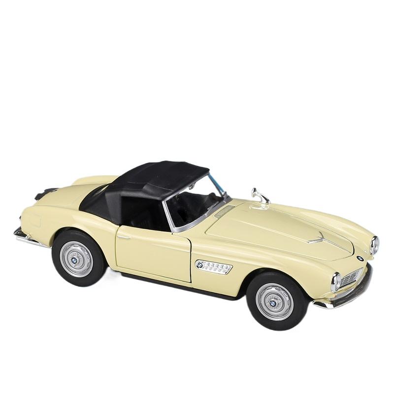 WELLY 1/24 BMW 507 Alloy Sports Car Model Diecast Metal Classic Car Vehicles Model High Simulation Collection Childrens Toy Gift