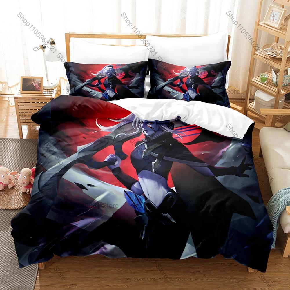 Dota 2 3PCS Bedding Set Duvet Cover And Two Pillowcases Microfiber 3D Digital Printed Game Bed Linens Home Decoration