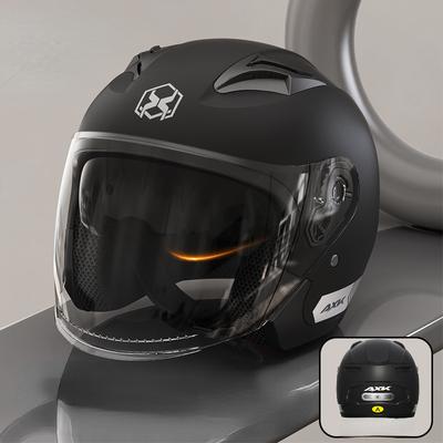 3/4 Open Face Motorcycle Helmet Motorbike Racing Street Bike Helmets for Adults