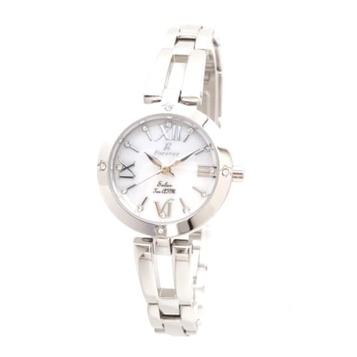 

Women s Solar Watch, Water Resistant to 10 ATM. [Easy Strap Adjustment! No Tools Required] Forever Bracelet Watch with Japanese-Made Solar Movement!