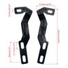 Engine Hood Hinge Ditch LED Light Mounting Brackets For Toyota Tacoma 2016-2021