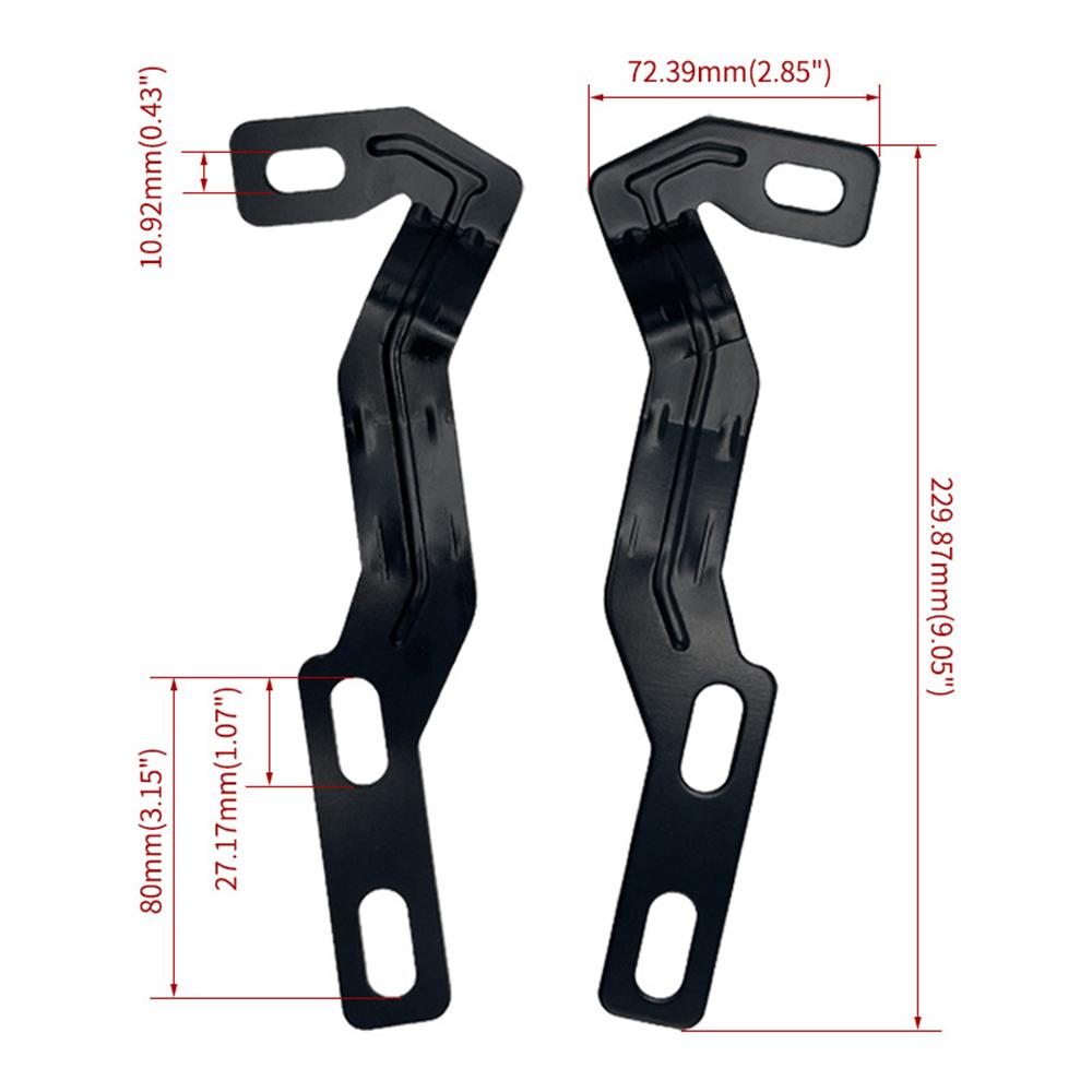 Engine Hood Hinge Ditch LED Light Mounting Brackets For Toyota Tacoma 2016-2021
